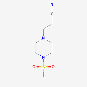 3-(4-(Methylsulfonyl)piperazin-1-yl)propanenitrile