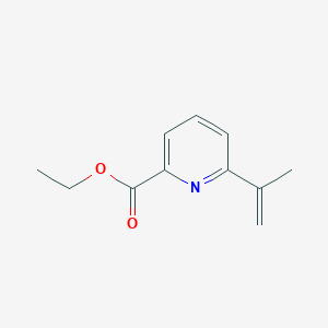 molecular formula C11H13NO2 B8724008 Ethyl 6-(prop-1-en-2-yl)picolinate 