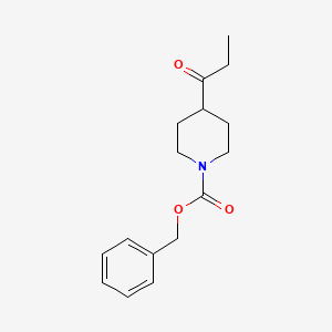 molecular formula C16H21NO3 B8724056 Benzyl 4-propionylpiperidine-1-carboxylate 