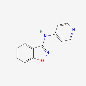 molecular formula C12H9N3O B8724112 N-(Pyridin-4-yl)benzo[d]isoxazol-3-amine CAS No. 155637-51-7