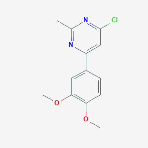4-Chloro-6-(3,4-dimethoxyphenyl)-2-methylpyrimidine