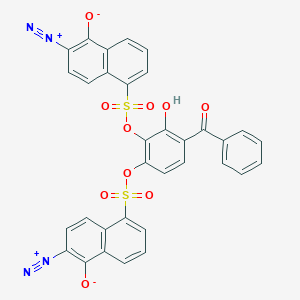 4-Benzoyl-3-hydroxy-1,2-phenylene bis(6-diazo-5,6-dihydro-5-oxonaphthalene-1-sulphonate)