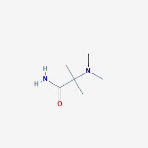 molecular formula C6H14N2O B8724176 Propanamide, 2-(dimethylamino)-2-methyl- CAS No. 41805-71-4