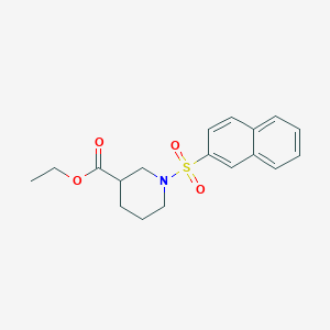 molecular formula C18H21NO4S B8724184 Ethyl 1-naphthalen-2-ylsulfonylpiperidine-3-carboxylate 