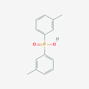 molecular formula C14H15O2P B8724214 Bis(3-methylphenyl)phosphinic acid CAS No. 57906-75-9