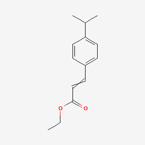 molecular formula C14H18O2 B8724295 ethyl 3-(4-isopropylphenyl)acrylate 