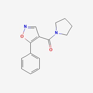 5-Phenyl-4-(pyrrolidin-1-ylcarbonyl)isoxazole
