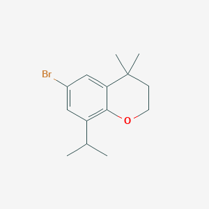 6-bromo-4,4-dimethyl-8-(propan-2-yl)-3,4-dihydro-2H-chromene