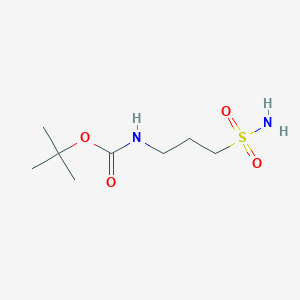 molecular formula C8H18N2O4S B8724384 tert-butyl N-(3-sulfamoylpropyl)carbamate 
