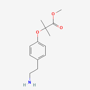 Methyl 2-[4-(2-aminoethyl)phenoxy]-2-methylpropanoate