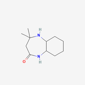 4,4-dimethyl-decahydro-1H-1,5-benzodiazepin-2-one