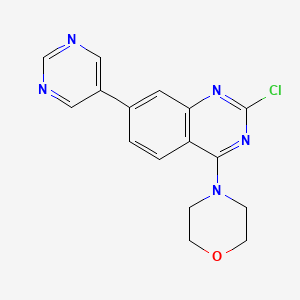 2-Chloro-4-morpholin-4-yl-7-pyrimidin-5-yl-quinazoline