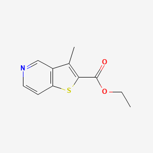 molecular formula C11H11NO2S B8724449 Ethyl 3-methylthieno[3,2-c]pyridine-2-carboxylate 