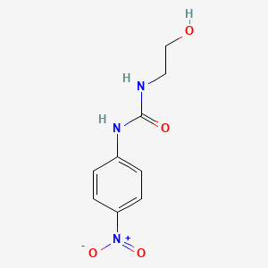 molecular formula C9H11N3O4 B8724537 1-(2-Hydroxyethyl)-3-(4-nitrophenyl)urea 