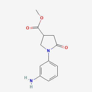 Methyl 1-(3-aminophenyl)-5-oxopyrrolidine-3-carboxylate