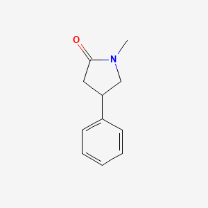 molecular formula C11H13NO B8724582 1-Methyl-4-phenylpyrrolidin-2-one CAS No. 54520-84-2