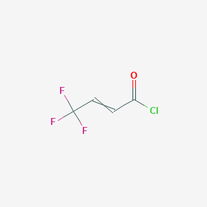 molecular formula C4H2ClF3O B8724612 4,4,4-Trifluorocrotonoyl chloride CAS No. 115630-80-3