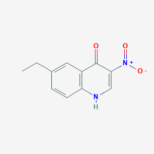 molecular formula C11H10N2O3 B8724667 6-Ethyl-3-nitroquinolin-4-ol 