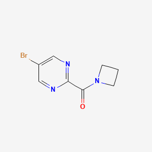 molecular formula C8H8BrN3O B8724693 2-(Azetidin-1-ylcarbonyl)-5-bromopyrimidine CAS No. 915948-90-2