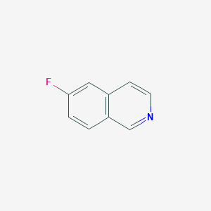 molecular formula C9H6FN B087247 6-氟异喹啉 CAS No. 1075-11-2