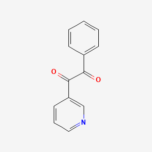 molecular formula C13H9NO2 B8724713 1-PHENYL-2-(PYRIDIN-3-YL)ETHANE-1,2-DIONE CAS No. 23826-56-4