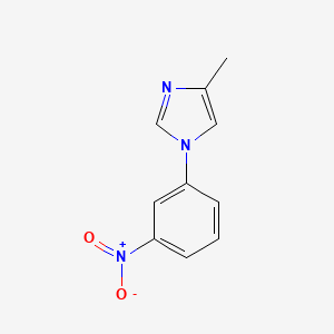 molecular formula C10H9N3O2 B8724717 4-methyl-1-(3-nitrophenyl)-1H-imidazole 