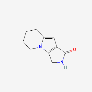 molecular formula C10H12N2O B8724725 2,3,5,6,7,8-Hexahydro-1H-pyrrolo[3,4-b]indolizin-1-one 