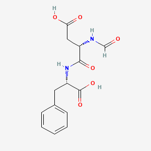molecular formula C14H16N2O6 B8724750 N-(N-Formyl-L-alpha-aspartyl)-3-phenyl-L-alanine CAS No. 56633-51-3