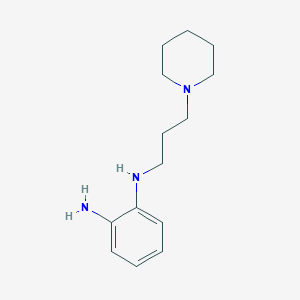 molecular formula C14H23N3 B8724760 N1-(3-(piperidin-1-yl)propyl)benzene-1,2-diamine CAS No. 115581-67-4