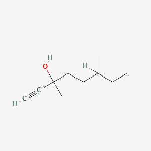 molecular formula C10H18O B8724806 1-Octyn-3-ol, 3,6-dimethyl- CAS No. 81708-87-4