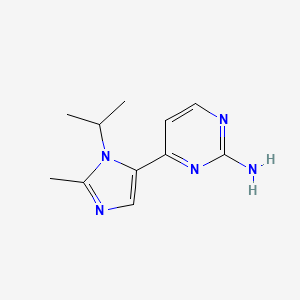 2-Amino-4-(1-isopropyl-2-methyl-1H-imidazol-5-yl)pyrimidine
