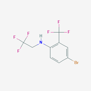 4-bromo-N-(2,2,2-trifluoroethyl)-2-(trifluoromethyl)aniline