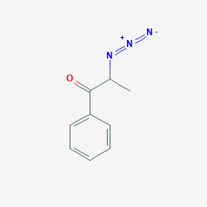 molecular formula C9H9N3O B8724877 2-Azido-1-phenyl-1-propanone CAS No. 35947-99-0