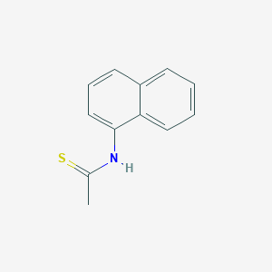 molecular formula C12H11NS B087249 Ethanethioamide, N-1-naphthalenyl- CAS No. 10319-80-9