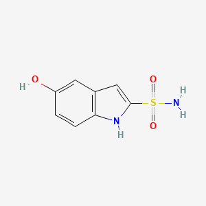molecular formula C8H8N2O3S B8724958 5-Hydroxy-1H-indole-2-sulfonamide CAS No. 100587-64-2