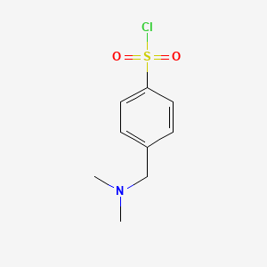 molecular formula C9H12ClNO2S B8724971 4-((Dimethylamino)methyl)benzene-1-sulfonyl chloride 