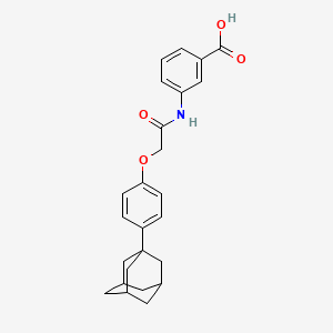3-[2-(4-Adamantan-1-yl-phenoxy)-acetylamino]-benzoic acid