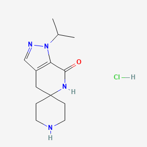 1'-Isopropyl-4',6'-dihydrospiro[piperidine-4,5'-pyrazolo[3,4-c]pyridin]-7'(1'H)-one hydrochloride