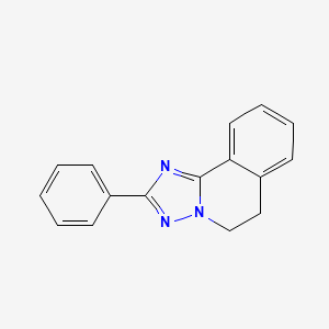 molecular formula C16H13N3 B8725076 s-Triazolo(5,1-a)isoquinoline, 5,6-dihydro-2-phenyl- CAS No. 55308-57-1