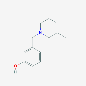 3-[(3-Methylpiperidin-1-yl)methyl]phenol