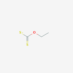 molecular formula C3H5OS2- B8725089 Carbonodithioic acid, O-ethyl ester 