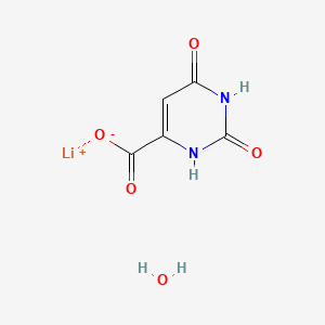 molecular formula C5H5LiN2O5 B8725128 Orotic acid lithium salt monohydrate 