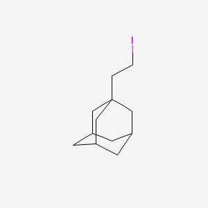 molecular formula C12H19I B8725135 1-(2-Iodoethyl)adamantane 