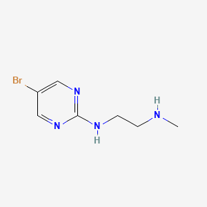 molecular formula C7H11BrN4 B8725388 N'-(5-bromopyrimidin-2-yl)-N-methylethane-1,2-diamine 
