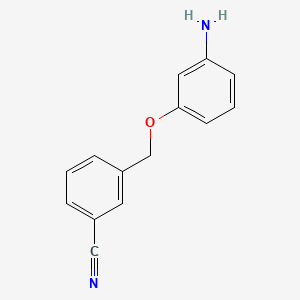 3-[(3-Aminophenoxy)methyl]benzonitrile