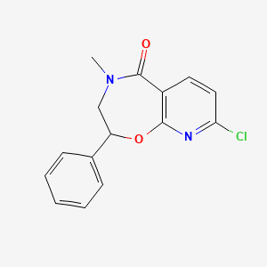 8-Chloro-4-methyl-2-phenyl-3,4-dihydropyrido[3,2-F][1,4]oxazepin-5(2H)-one
