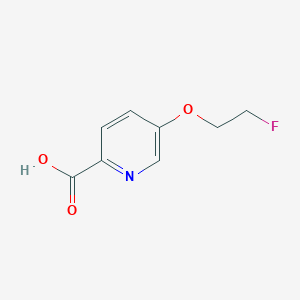 molecular formula C8H8FNO3 B8725465 5-(2-fluoroethoxy)pyridine-2-carboxylic acid 