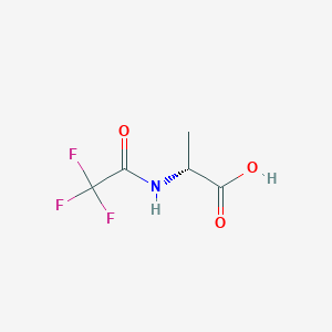 molecular formula C5H6F3NO3 B8725468 D-Alanine, N-(2,2,2-trifluoroacetyl)- 
