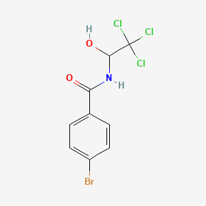 4-bromo-N-(2,2,2-trichloro-1-hydroxyethyl)benzamide