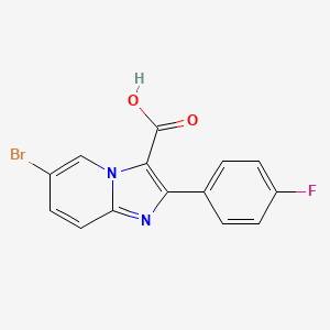 6-Bromo-2-(4-fluorophenyl)imidazo[1,2-a]pyridine-3-carboxylic acid
